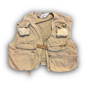vintage utility cargo fishing vest